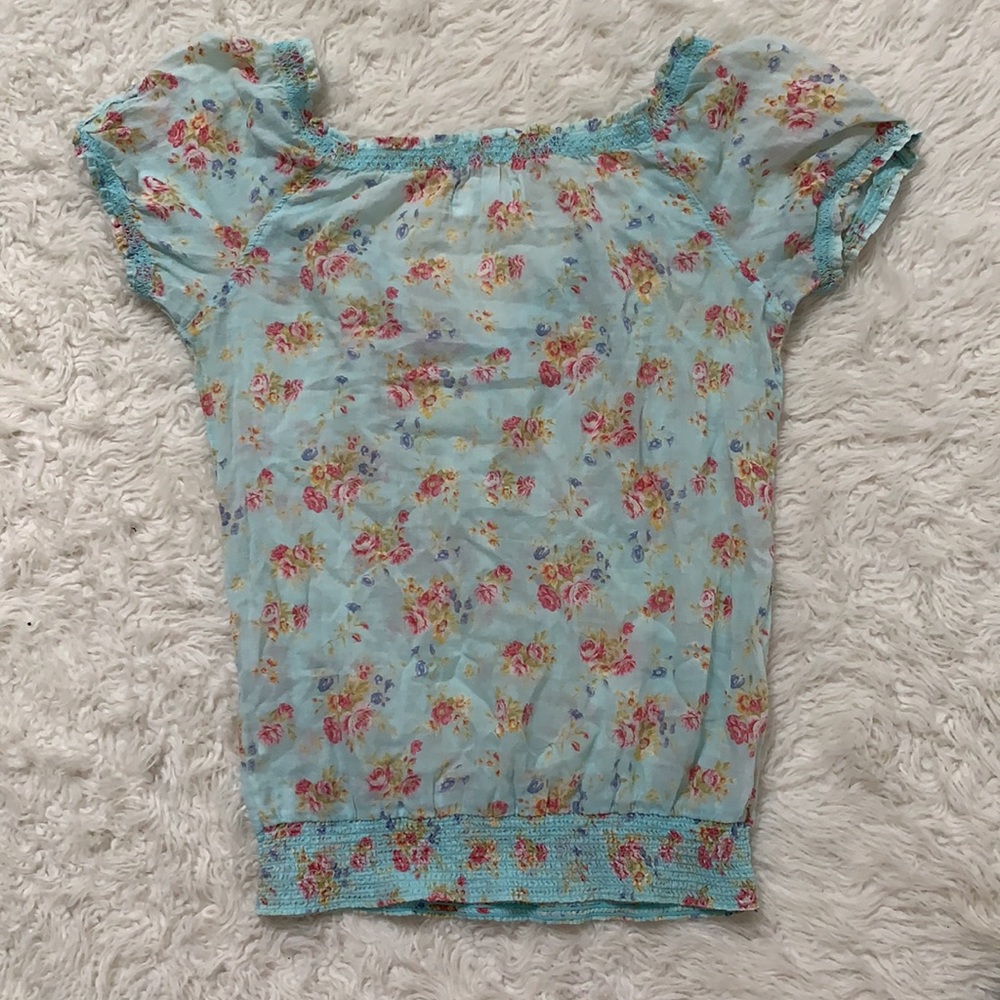Abercrombie and Fitch floral top women’s small - Picture 6 of 8